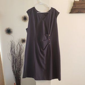 Ellen Tracy Work Shift Dress Blue/Gray